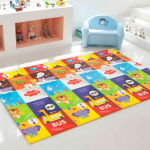 Игровой сборный резиновый коврик для развлечений деток и ползанья новорожденного