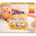 Подгузники для новорождённых Libero (0) до 2,5 кг, 24 шт.